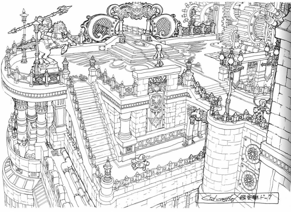 Charming lost worlds coloring book