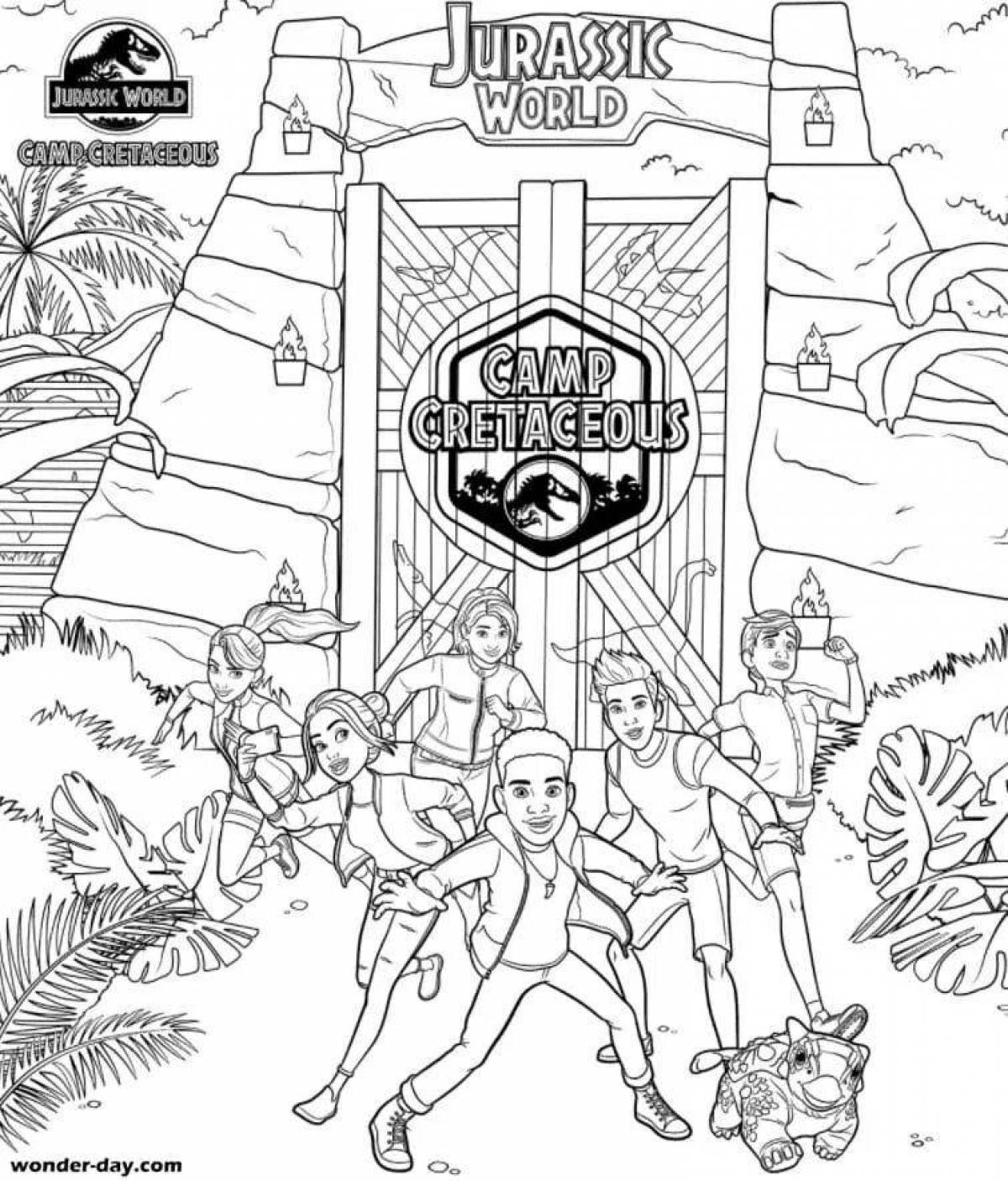 Exotic lost worlds coloring book