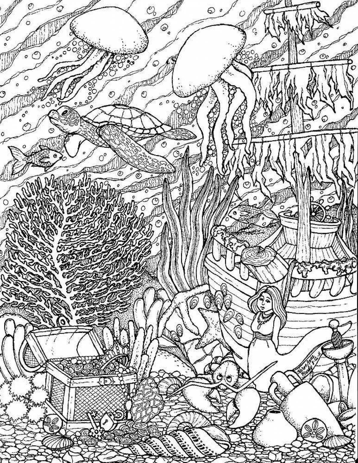 Luxury lost worlds coloring book