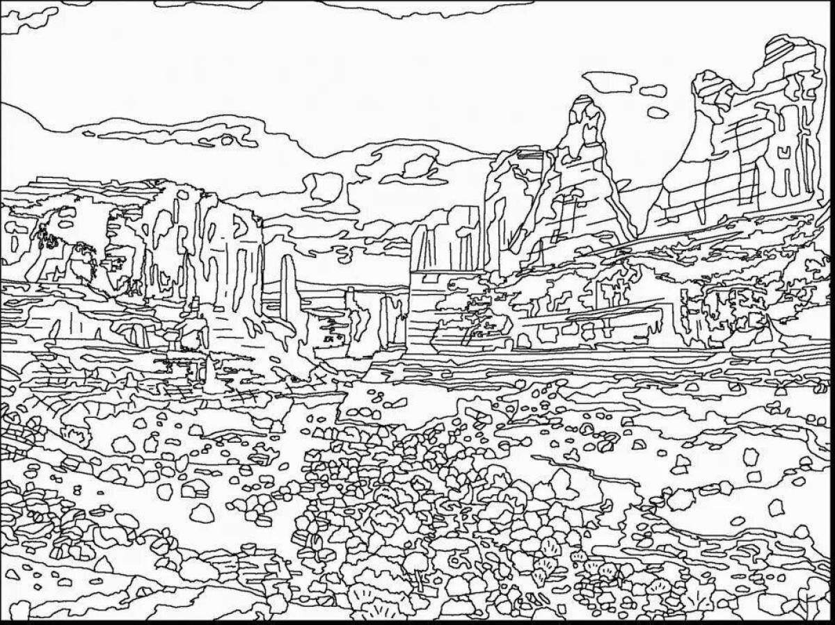 Generous lost worlds coloring book