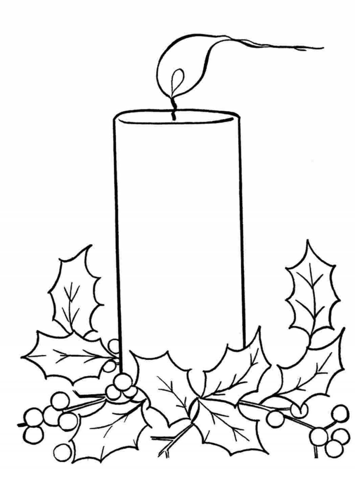 Christmas candle #3