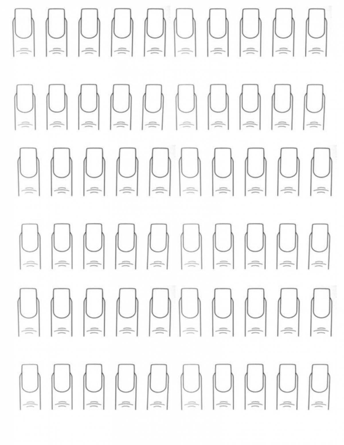 Coloring elegant paper nails