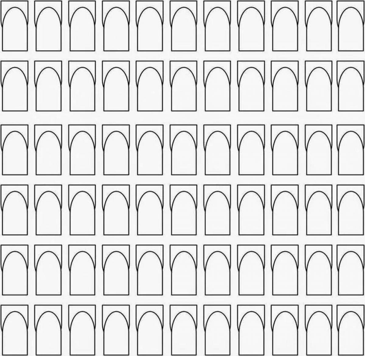 Fancy paper nails coloring book