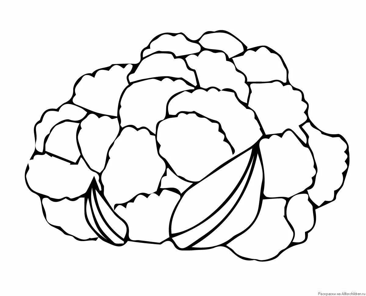 A fun coloring of cauliflower