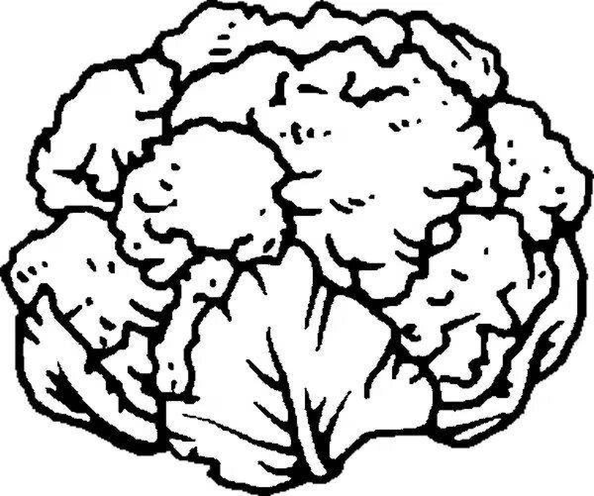 Coloring page wild cauliflower