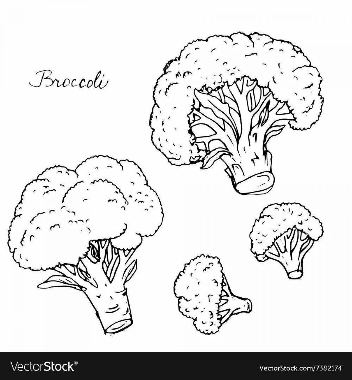 Magic cauliflower coloring page