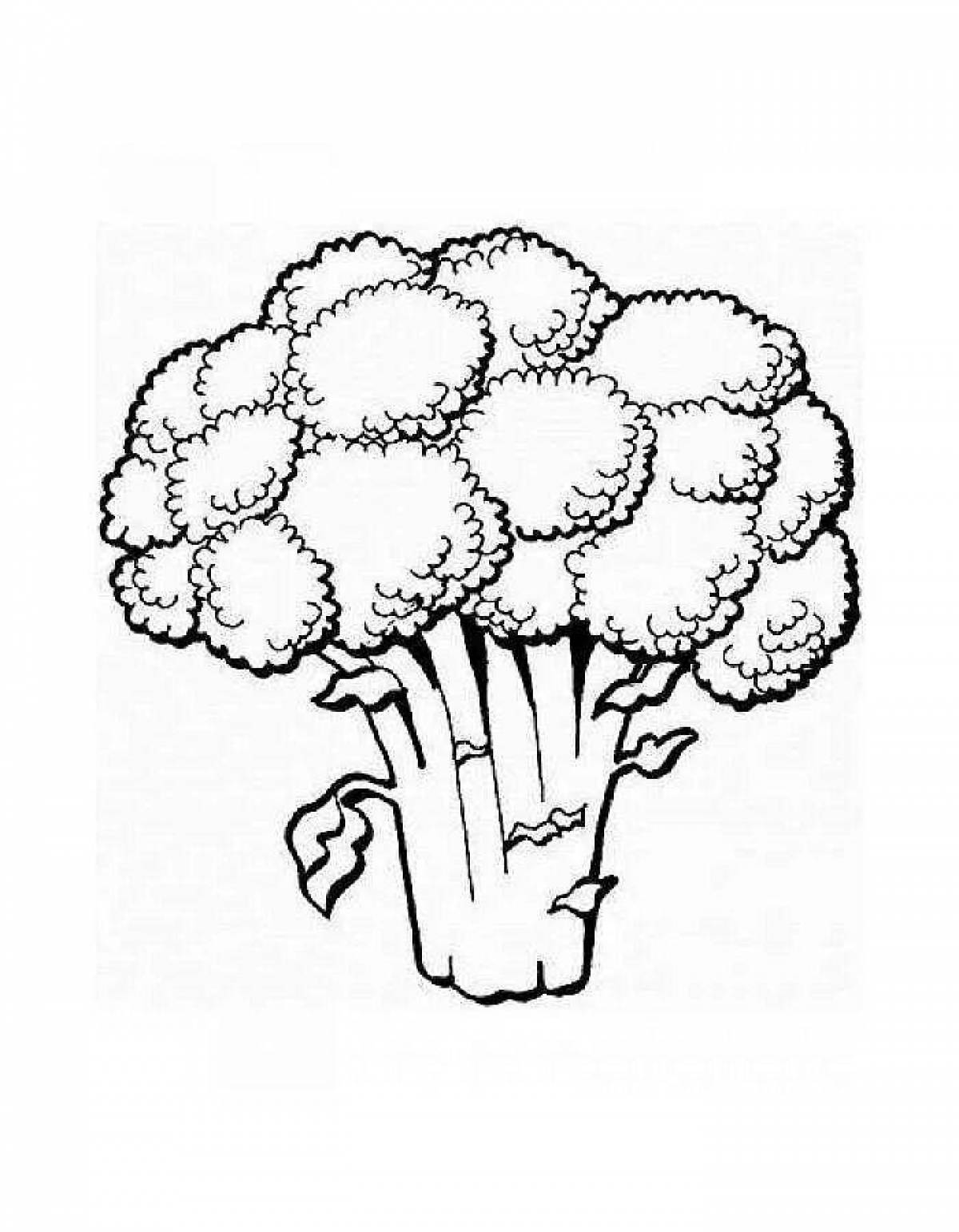 Coloring mystical cauliflower