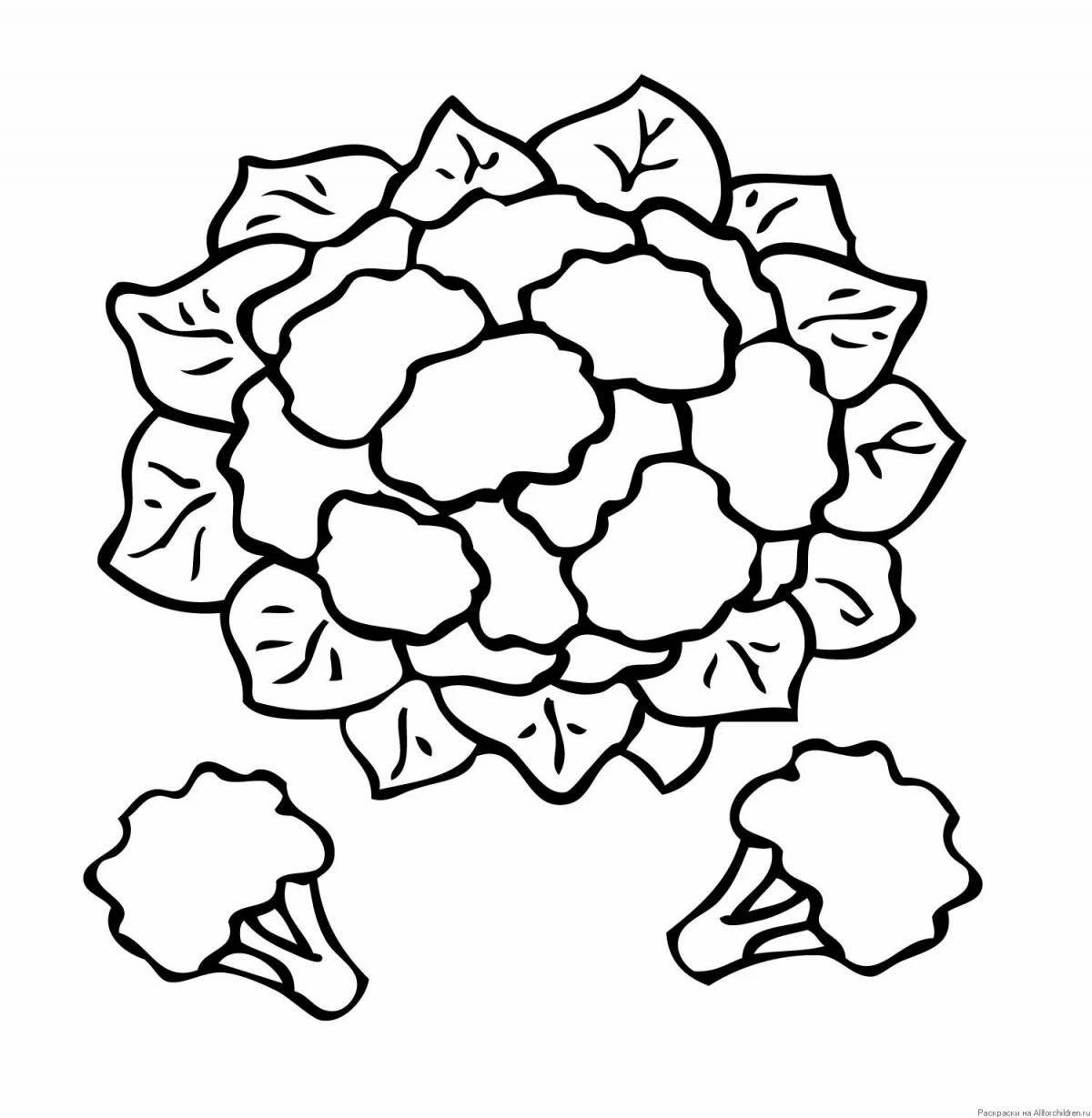 Incredible cauliflower coloring book