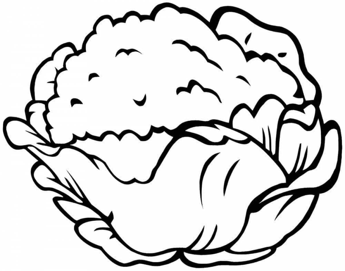 Great cauliflower coloring book