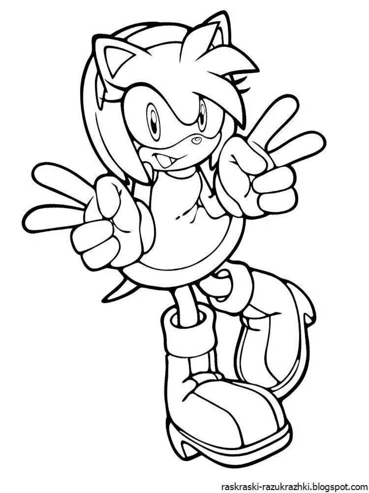 Fabulous Christmas sonic coloring book