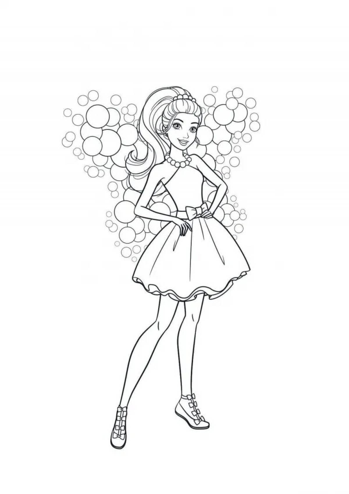 Chelsea Barbie Coloring Page