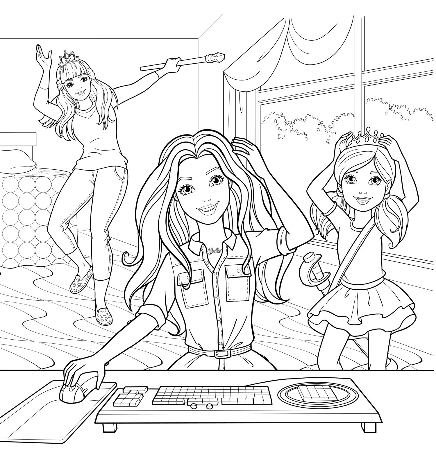 Chelsea Barbie coloring page