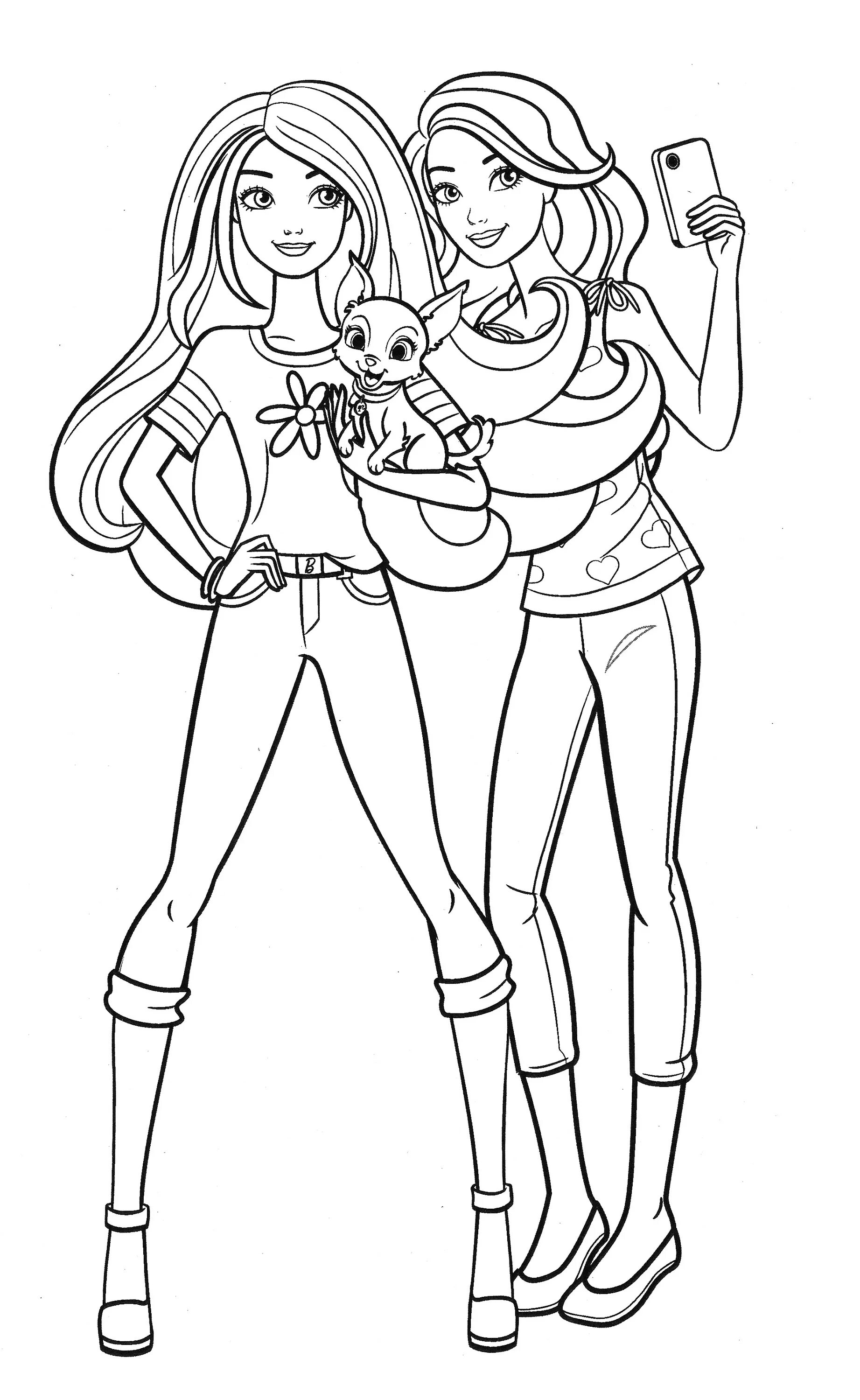 Chelsea Barbie Coloring Page