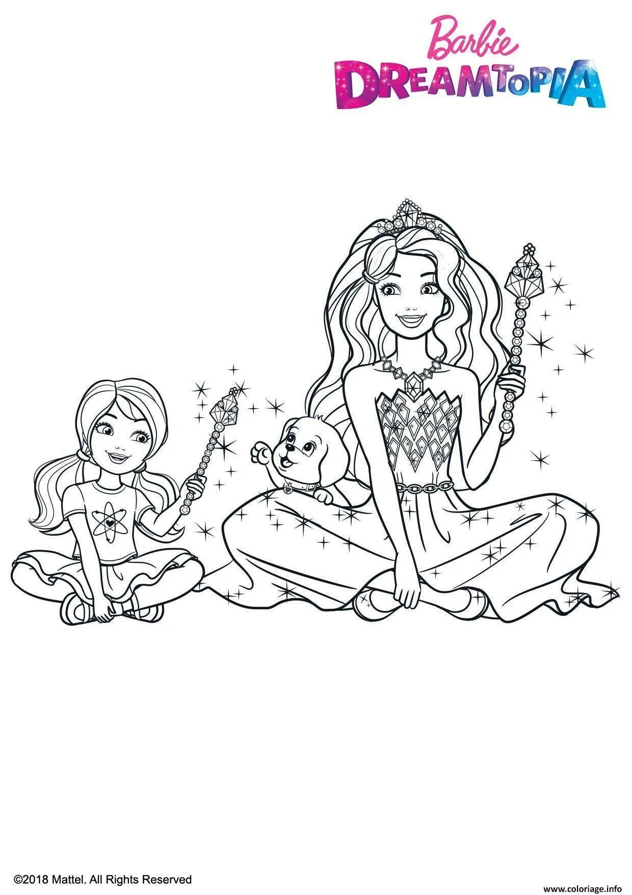 Fine Chelsea Barbie Coloring Page