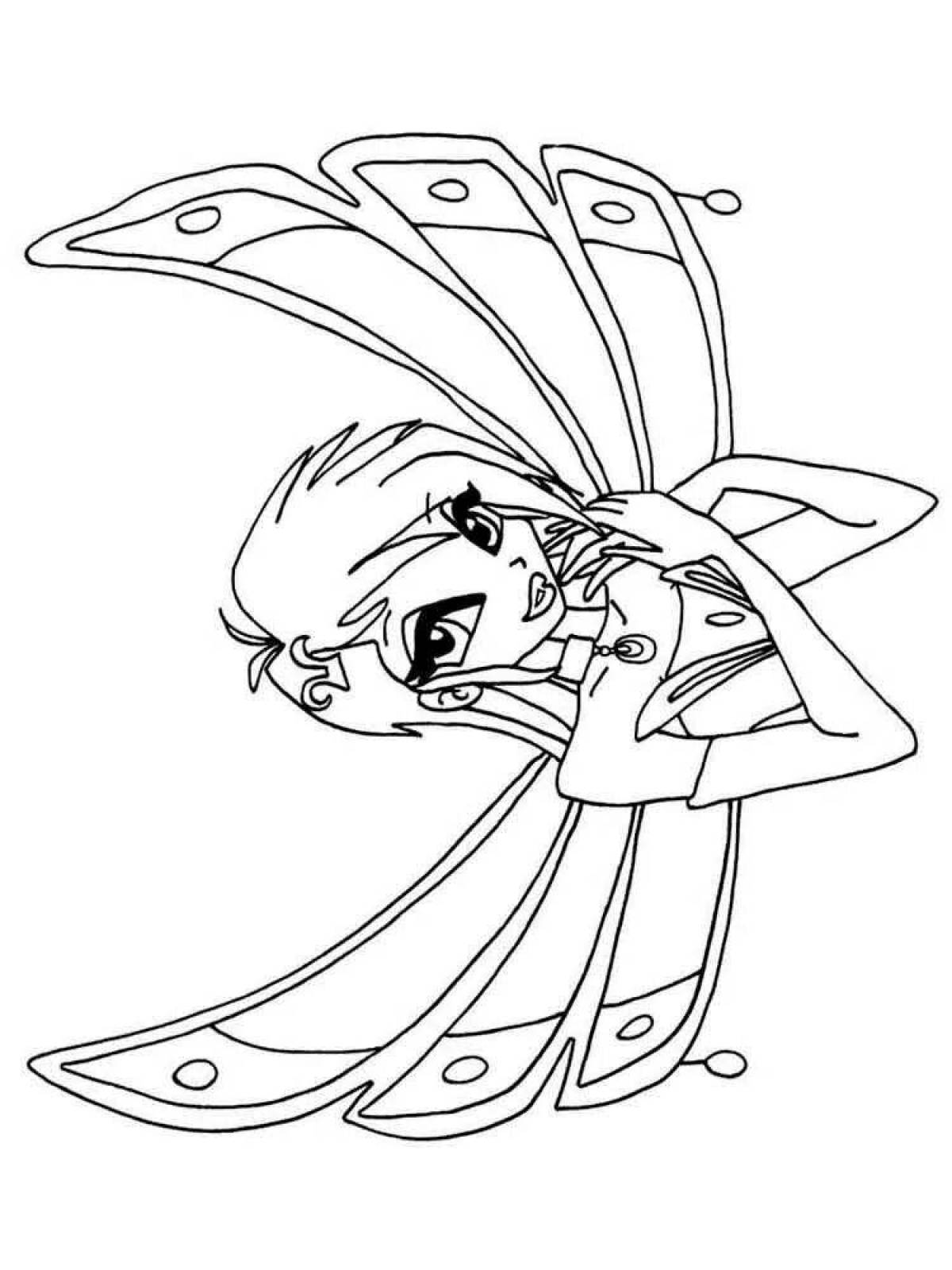 Charming tekna winx coloring book