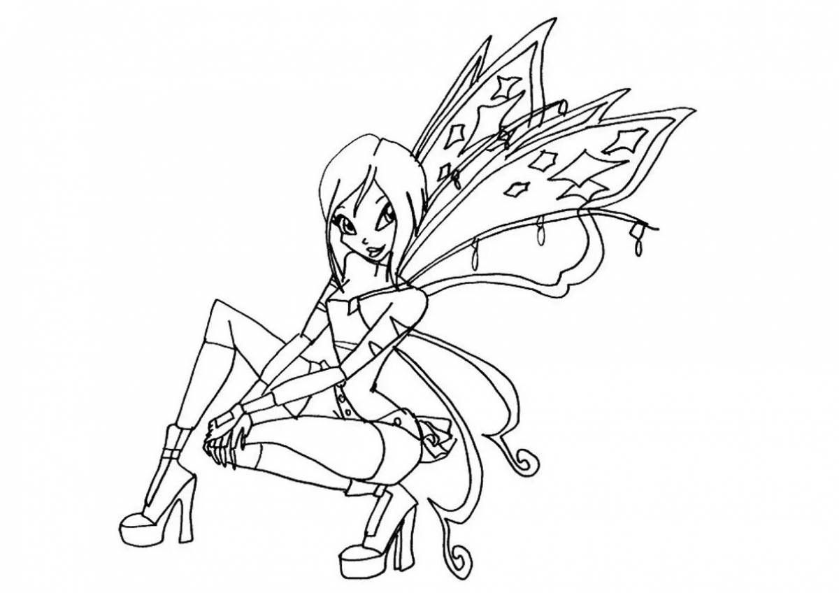 Coloring lively tekna winx