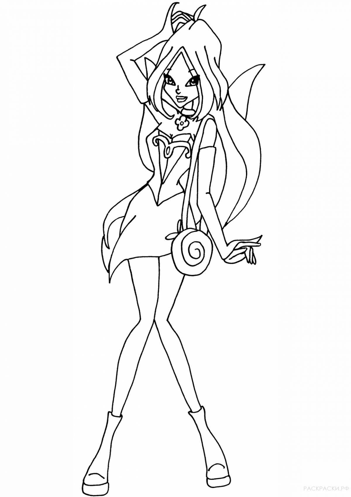 Fantastic charmix winx coloring book