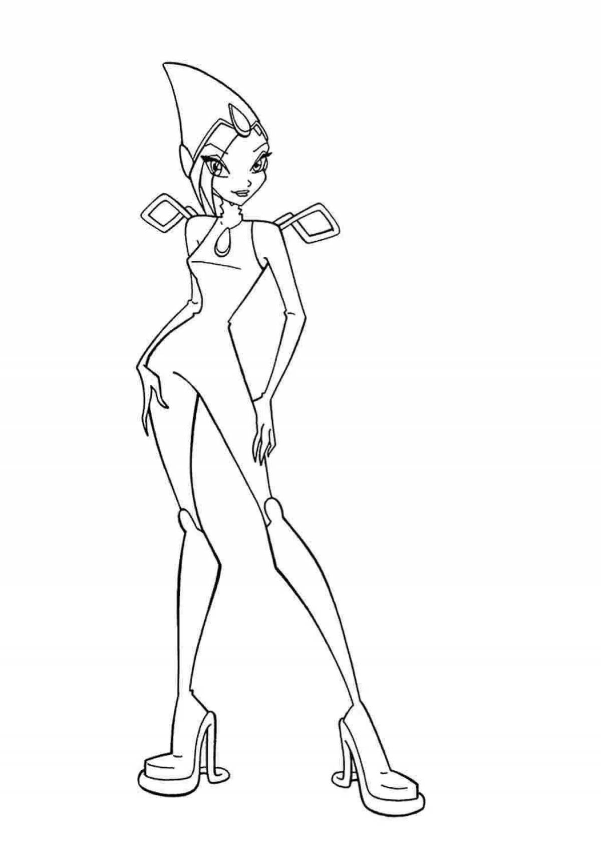 Coloring dazzling charmix winx