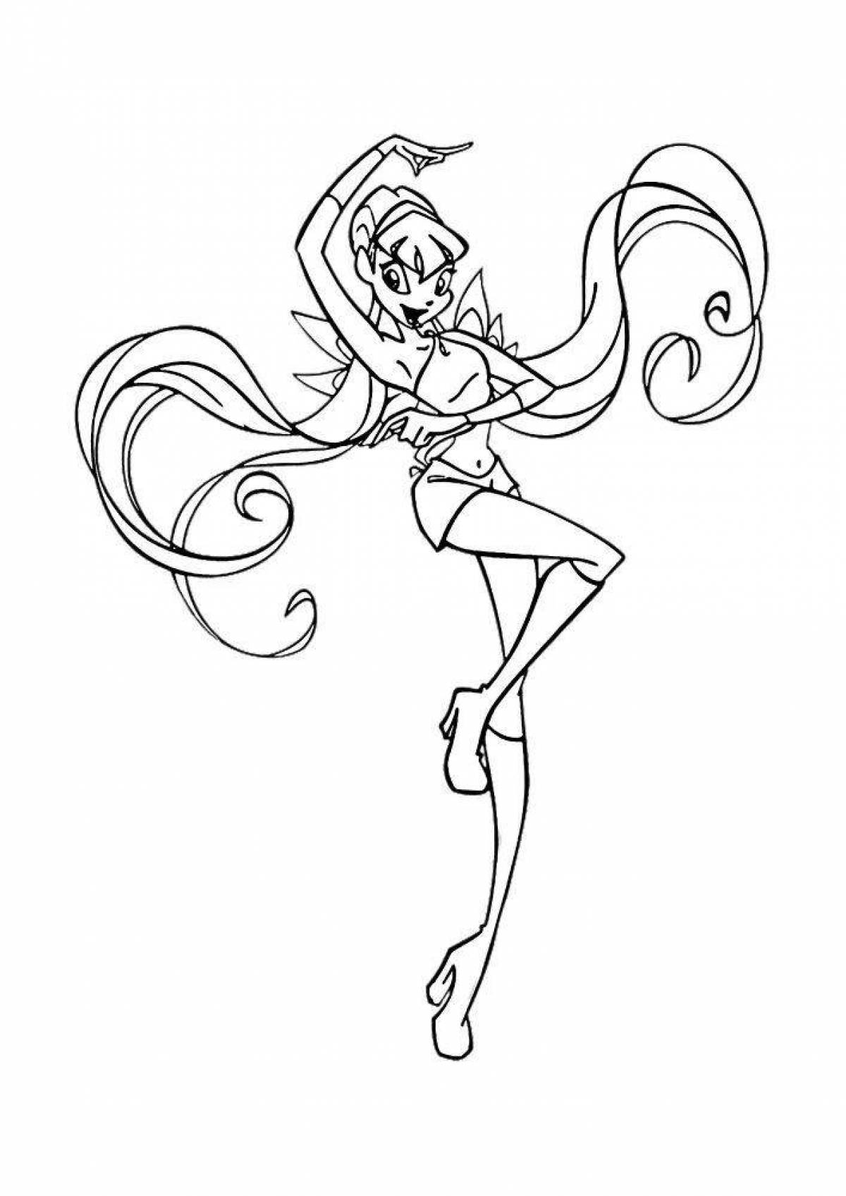 Lively charmix winx coloring