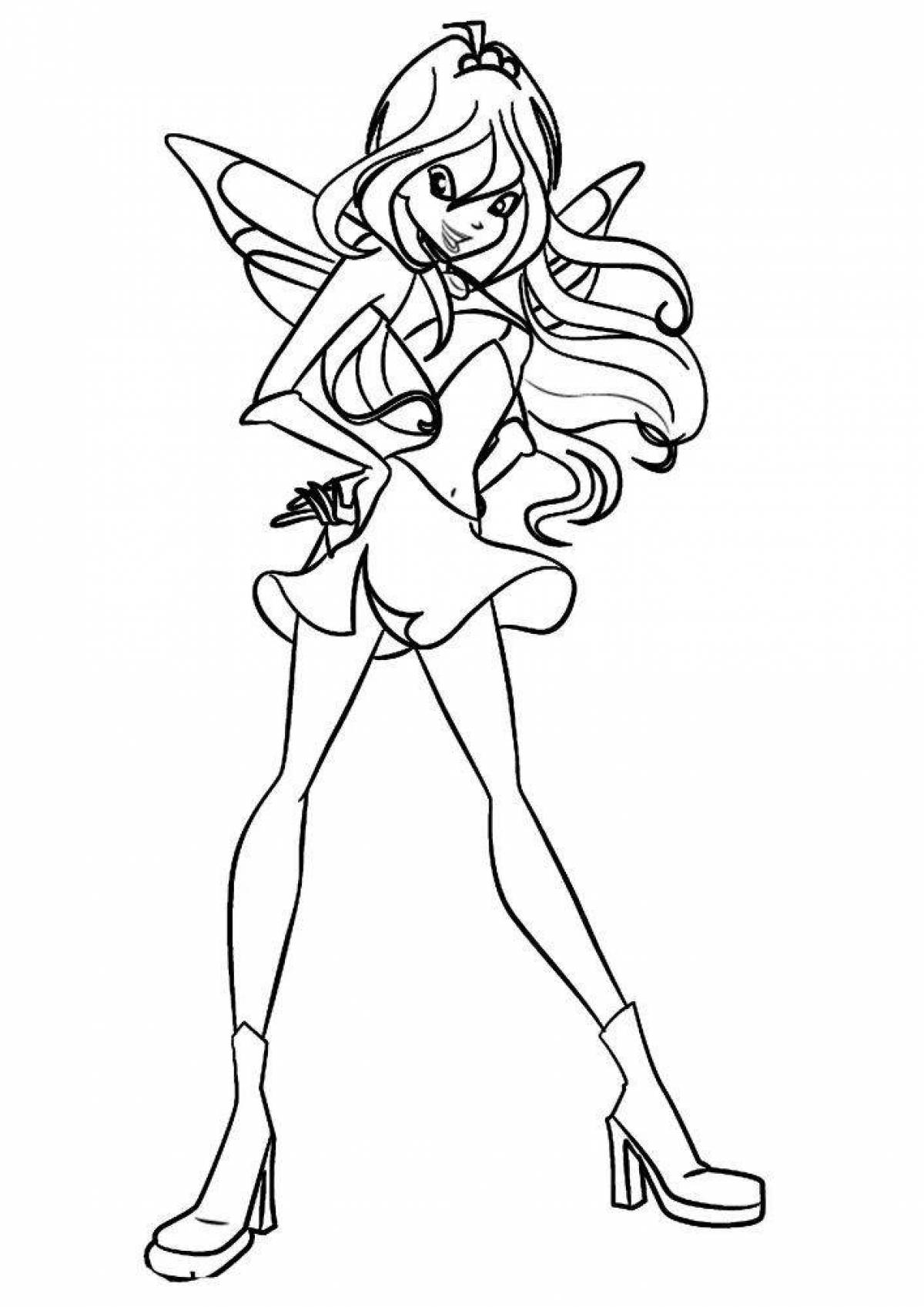 Sweet charmix winx coloring book