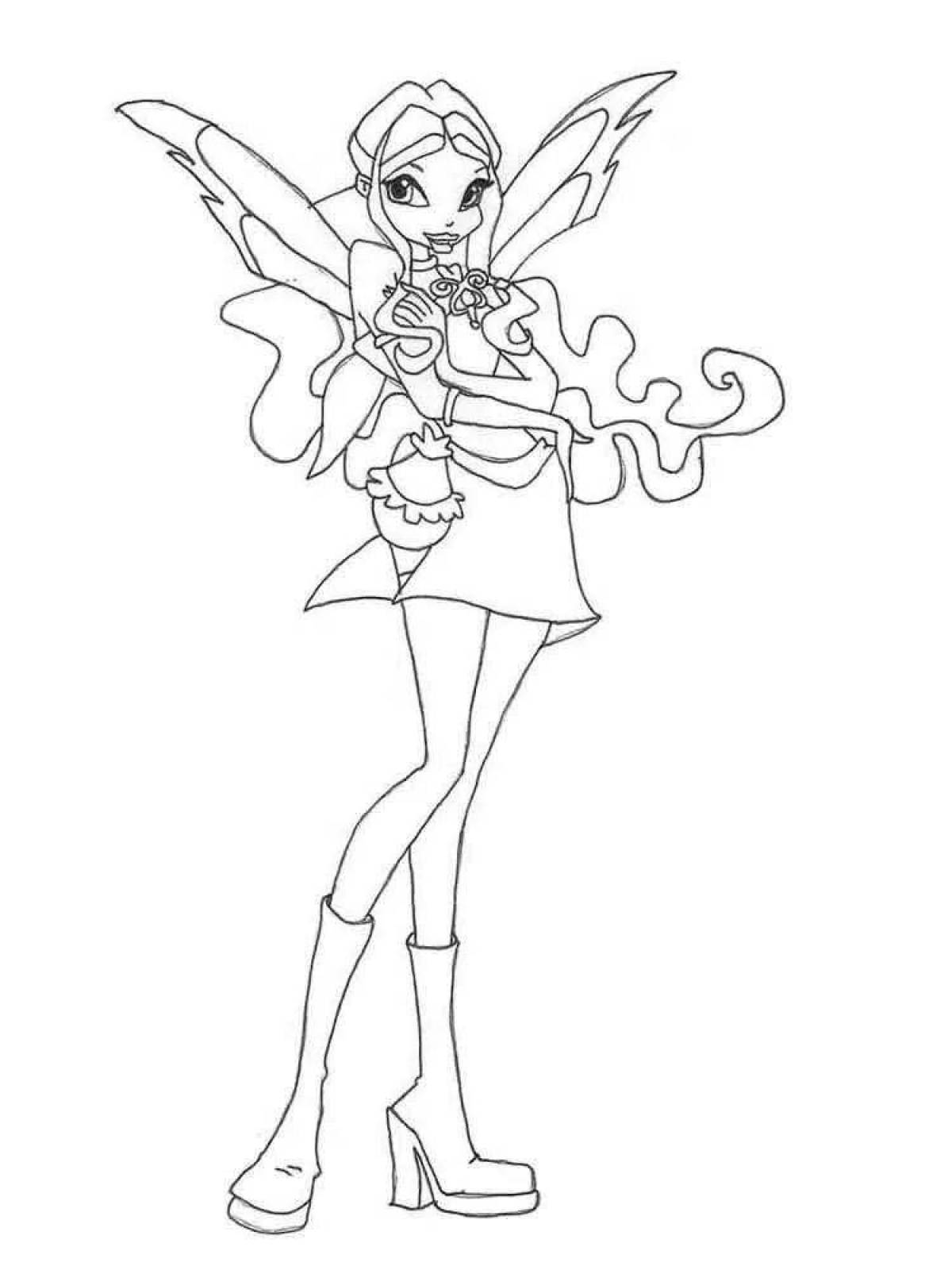 Serendipitous charmix winx coloring book