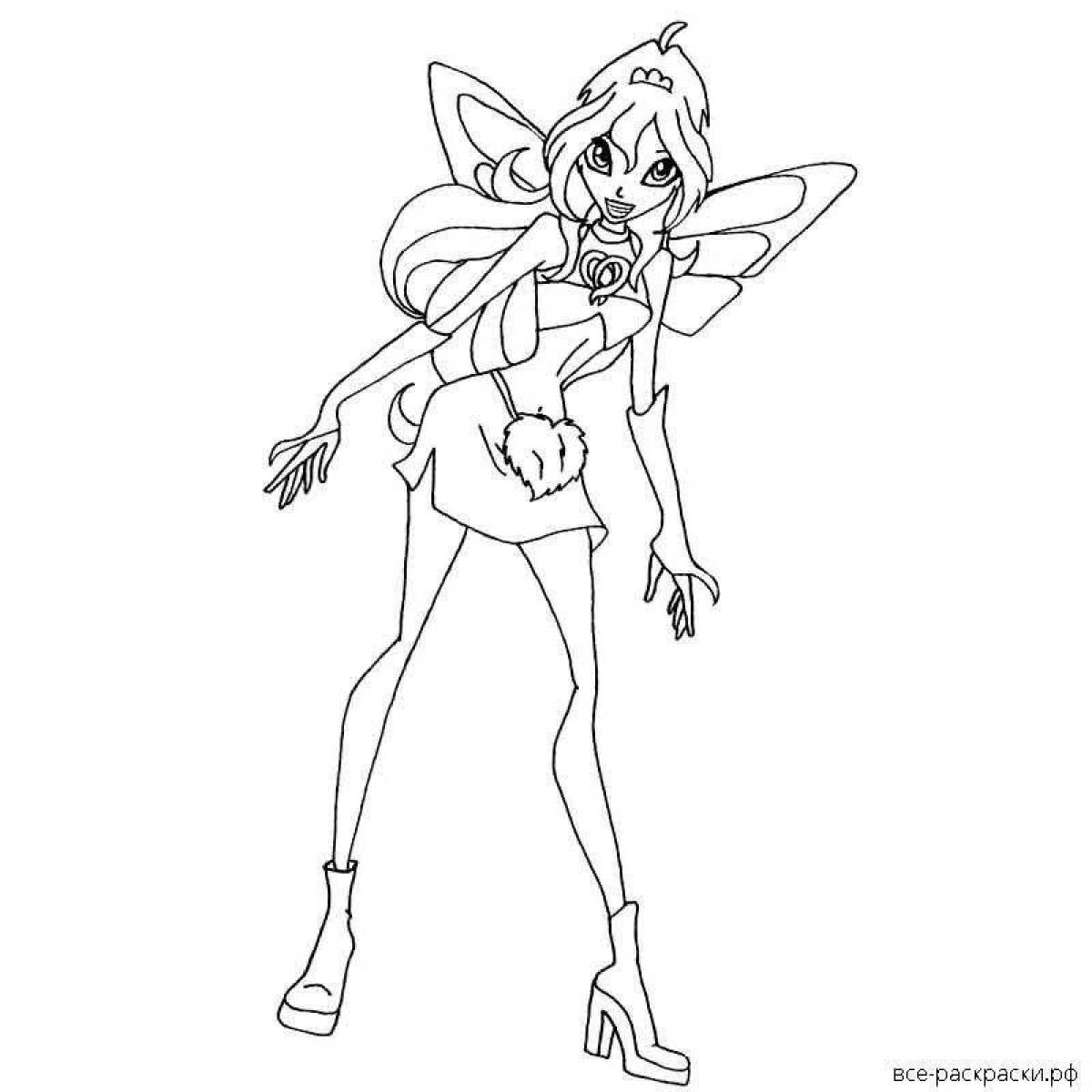 Blissful charmix winx coloring book