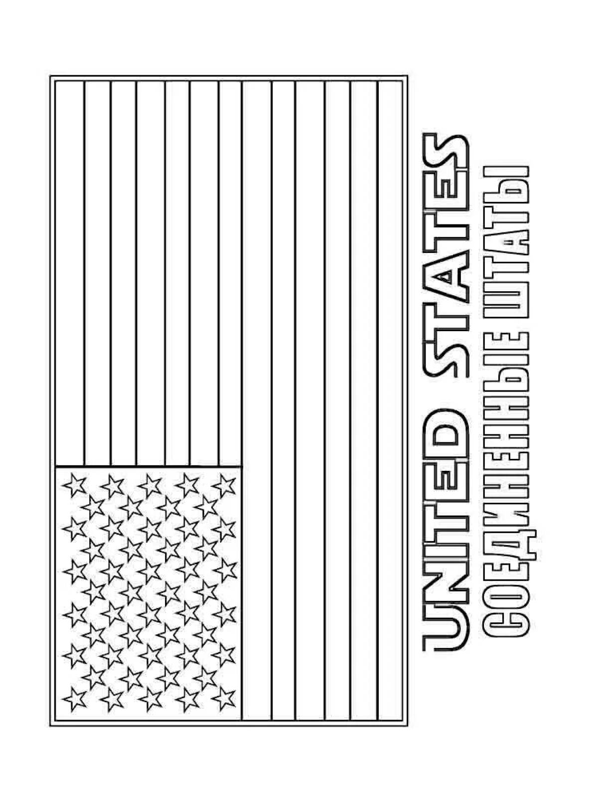 Tempting rb flag coloring page