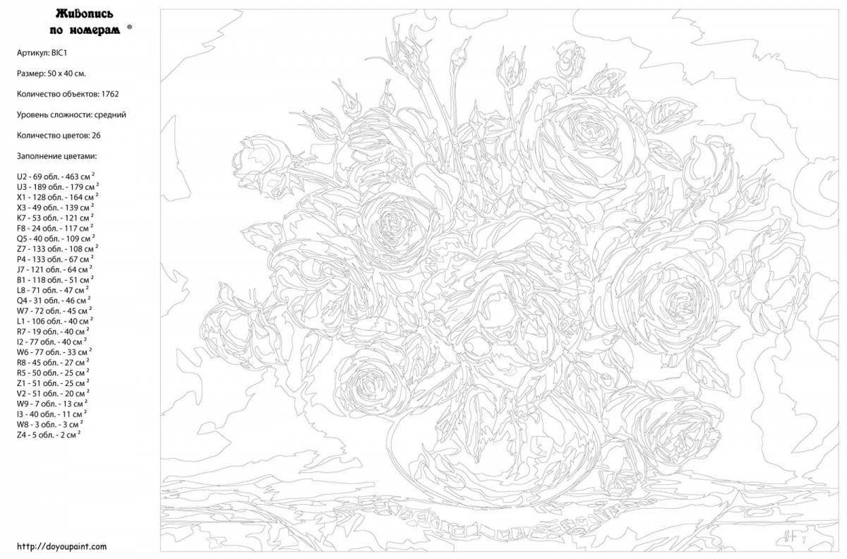 Perfect coloring by numbers with felt-tip pens