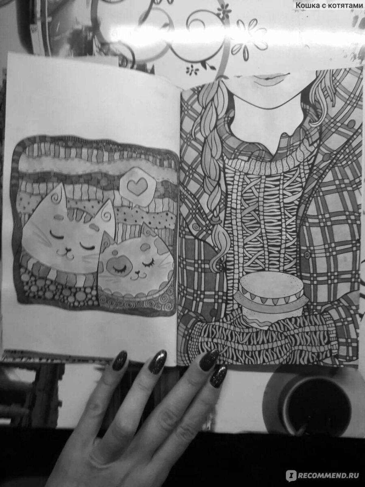 Shine coloring hygge mini antistress