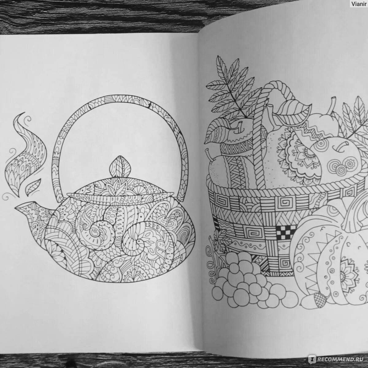 Coloring tranquil hygge mini antistress