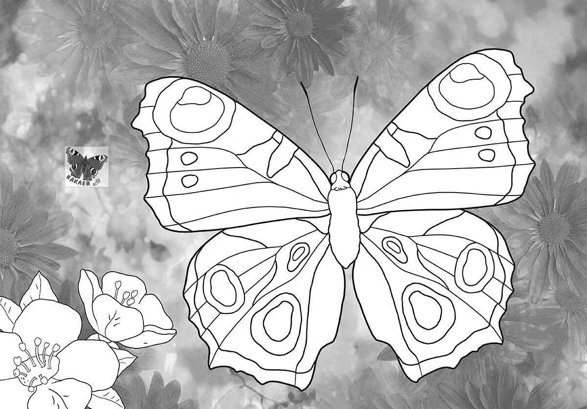 Intense coloring page background