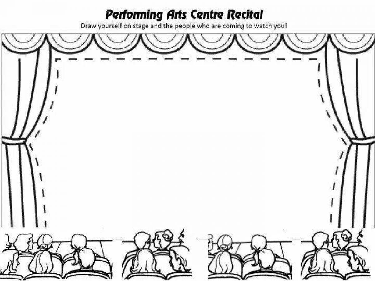 Coloring page marvelous theater artist