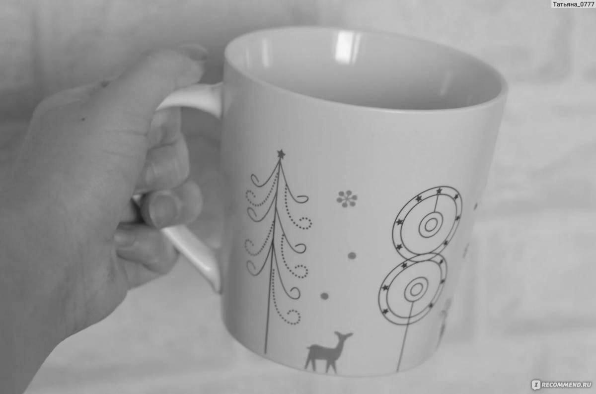 Coloring mug with a fixed price radiant