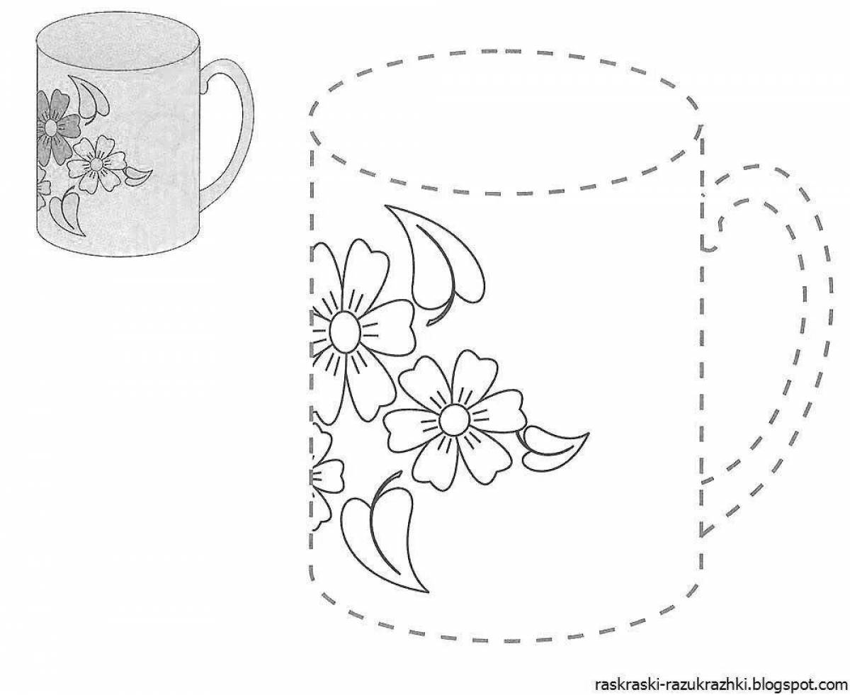 Tempting fixed price mug coloring page