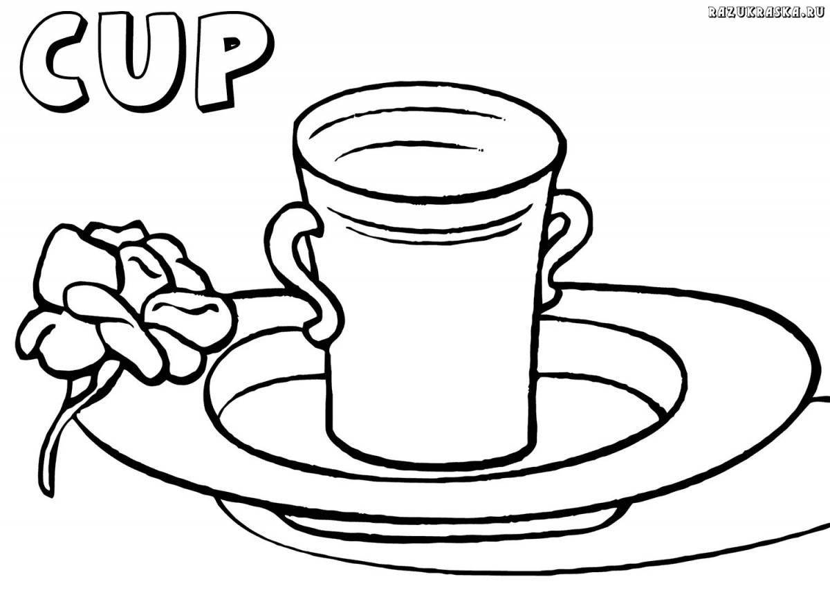 Attractive fixed price mug coloring page