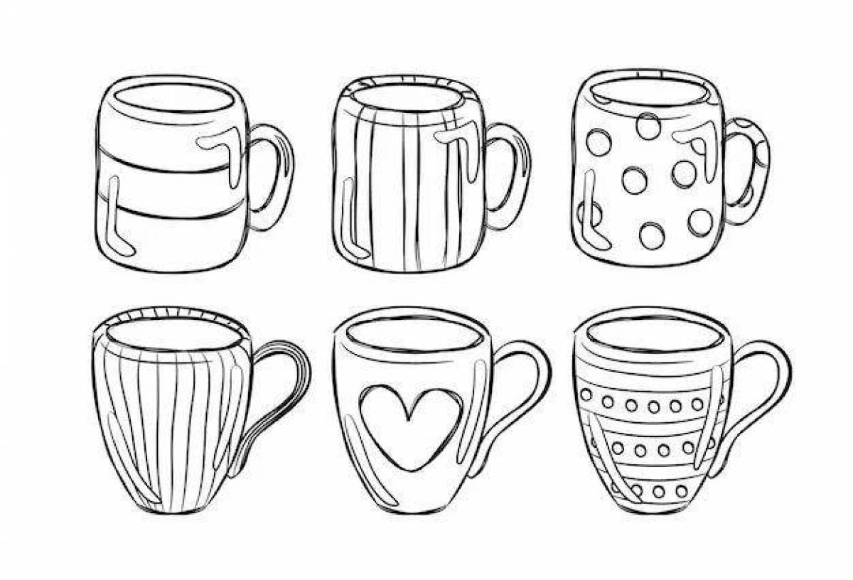 Coloring luxury mug with a fixed price