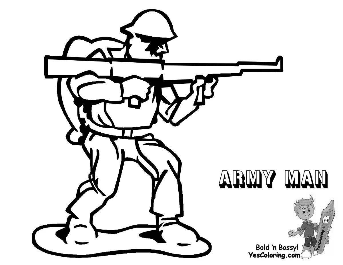 Soldier with machine gun #2