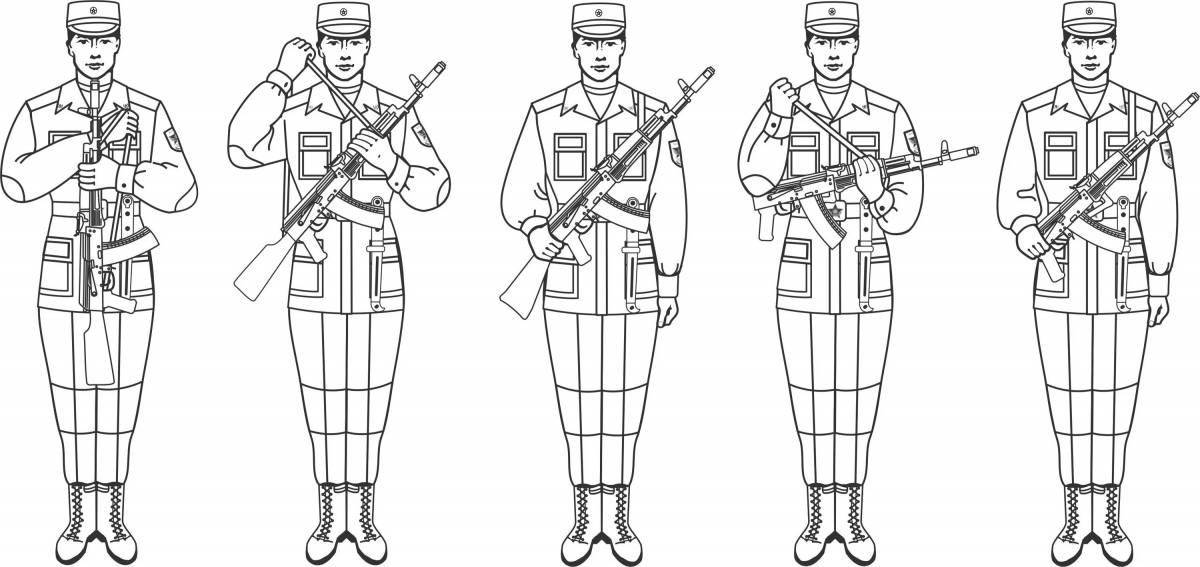 Солдат с автоматом #6
