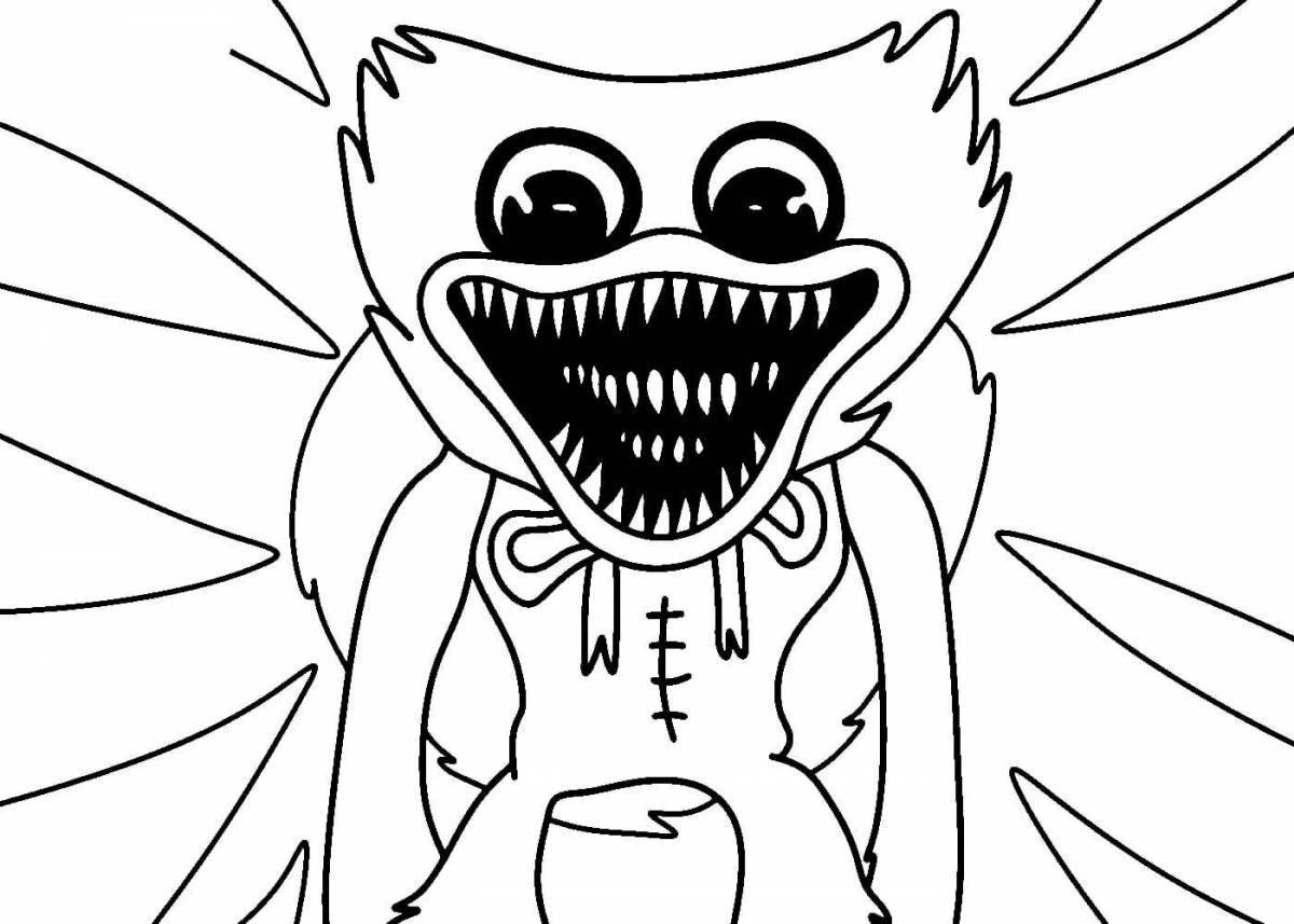 Wagy glamor witch coloring page