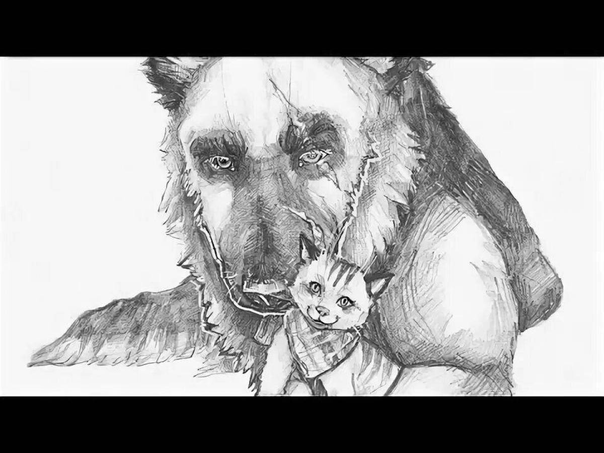 Radiant pixie and brutus coloring