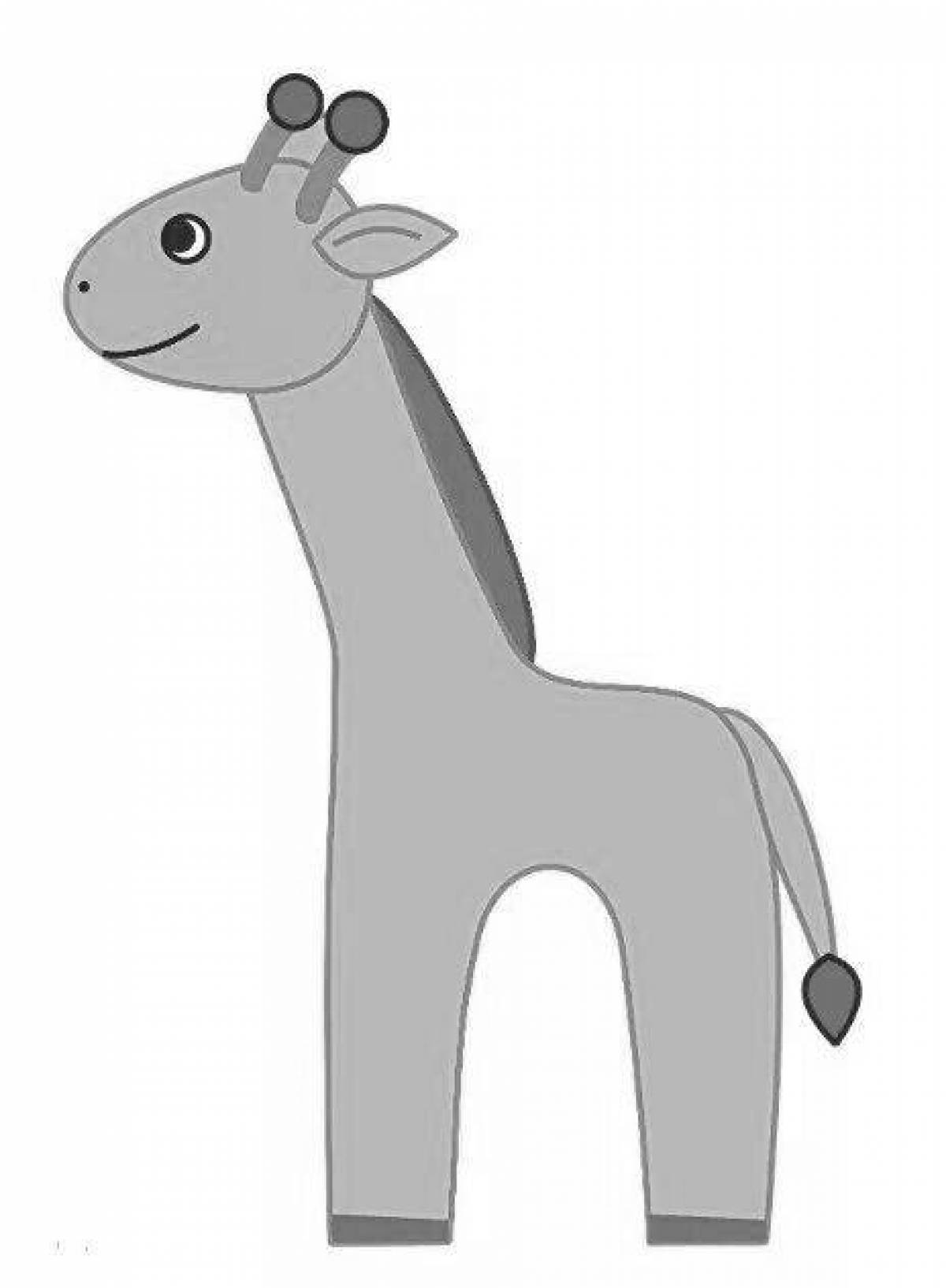 Причудливая раскраска жираф