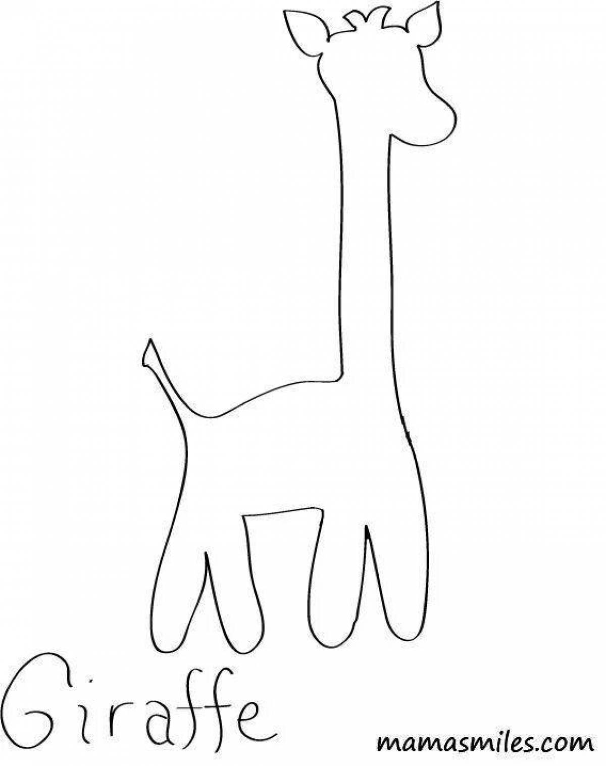 Weird coloring giraffe