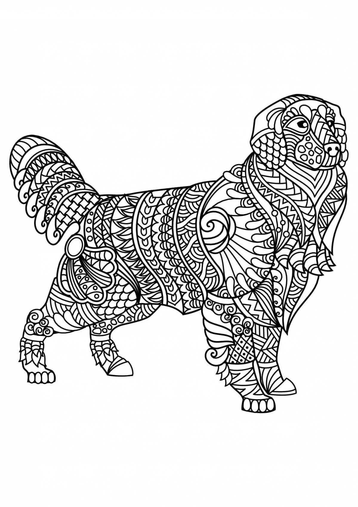 Joyful coloring of animals with a pattern
