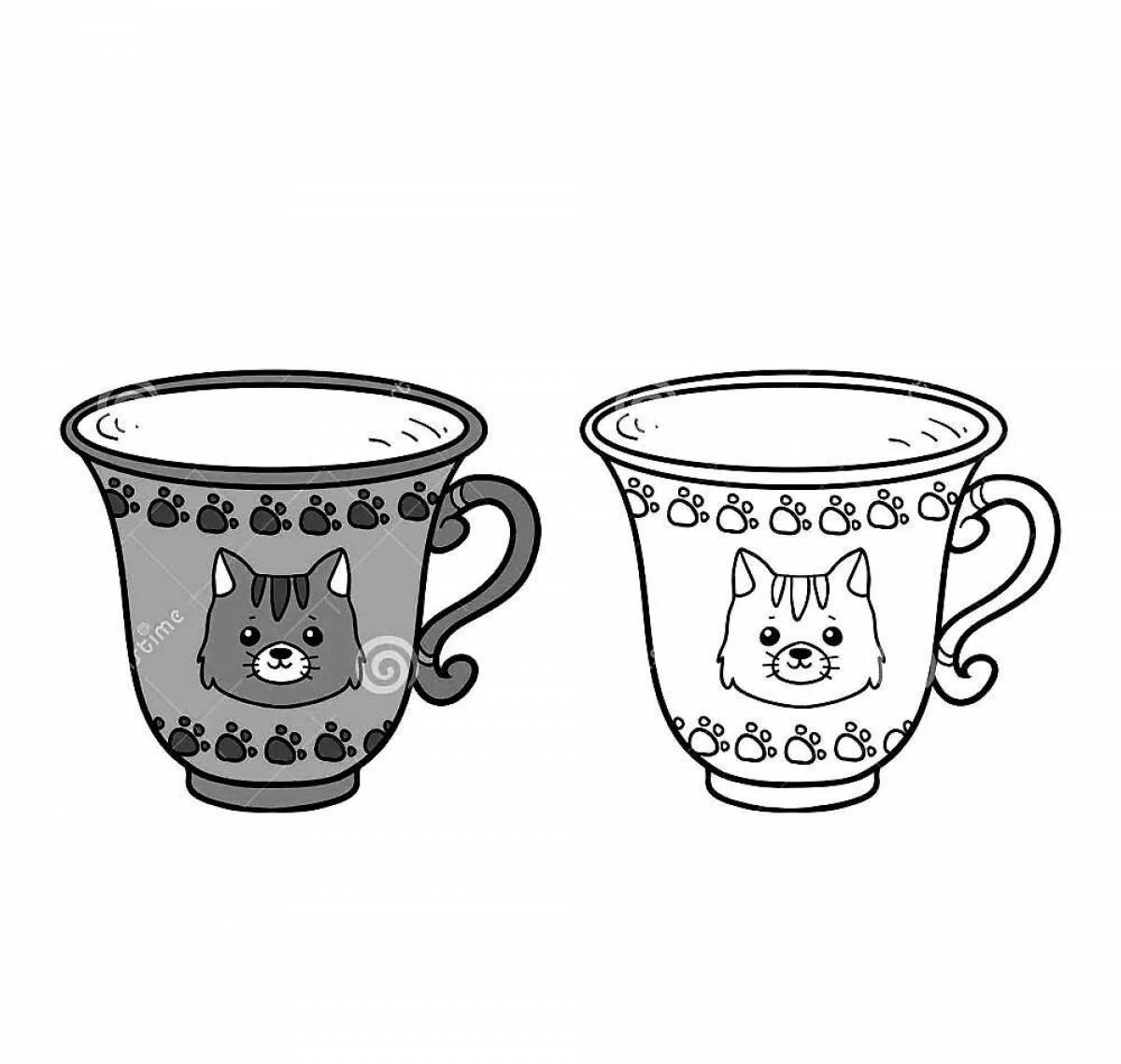 Coloring complex mugs and cups