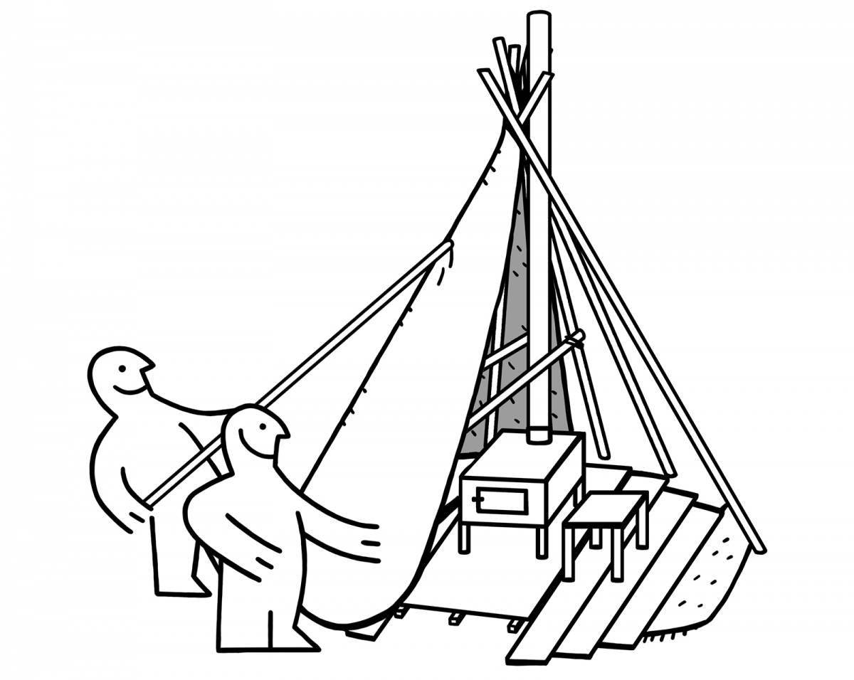 Увлекательная раскраска чам для детей