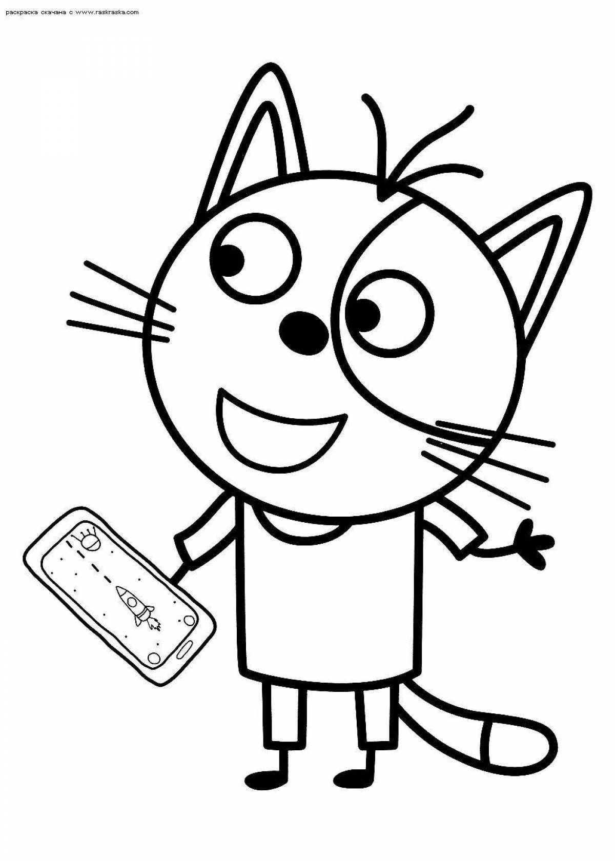 Three cats mustard #5