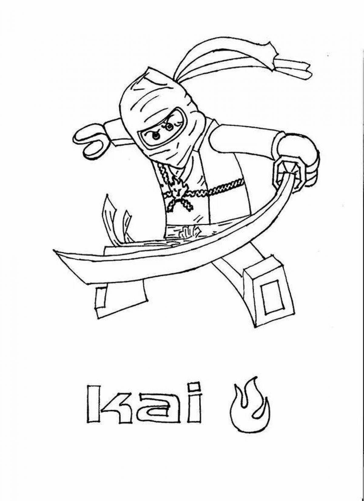 Joyful kai ninjago lego coloring book