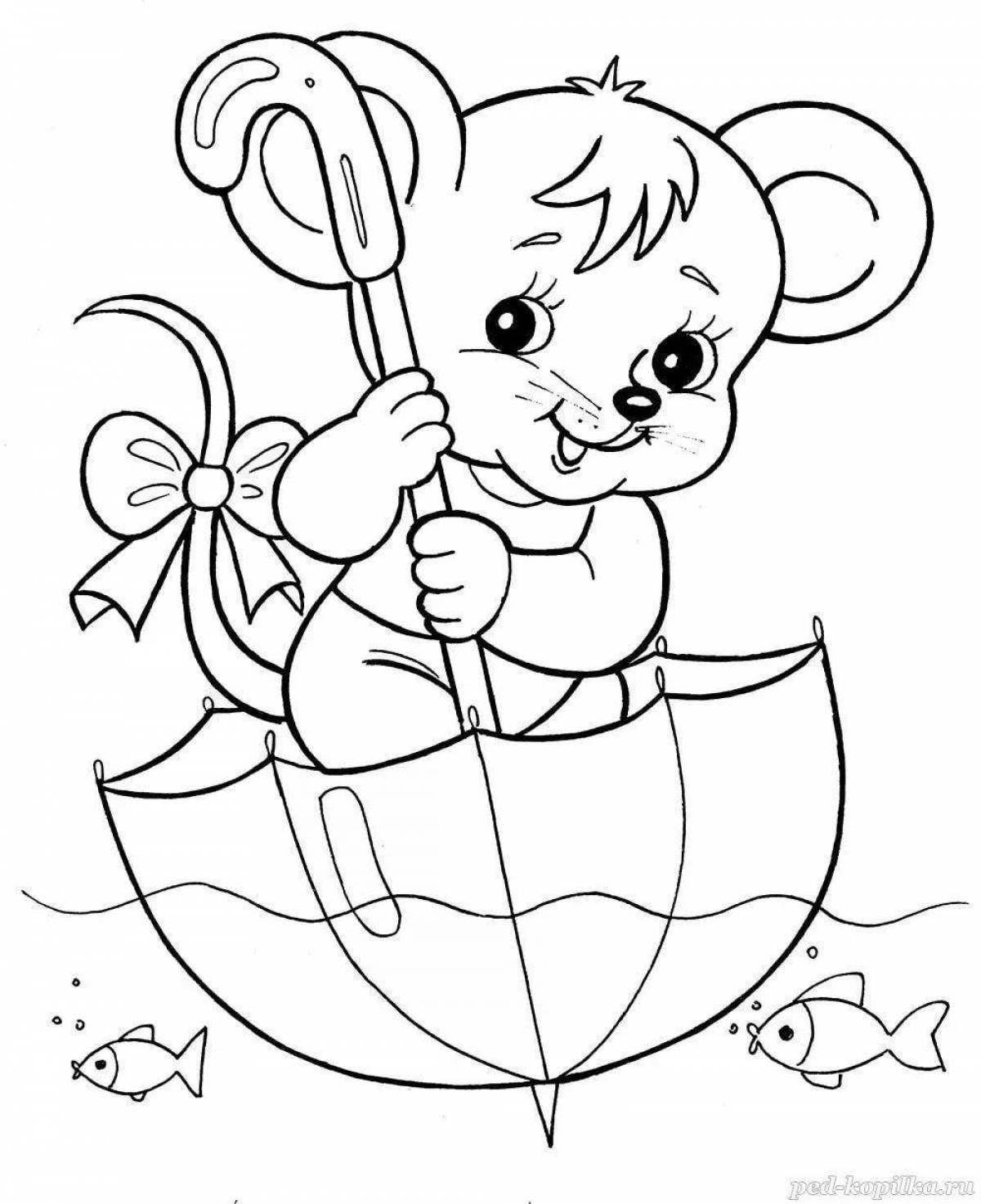 Adorable coloring book for preschoolers