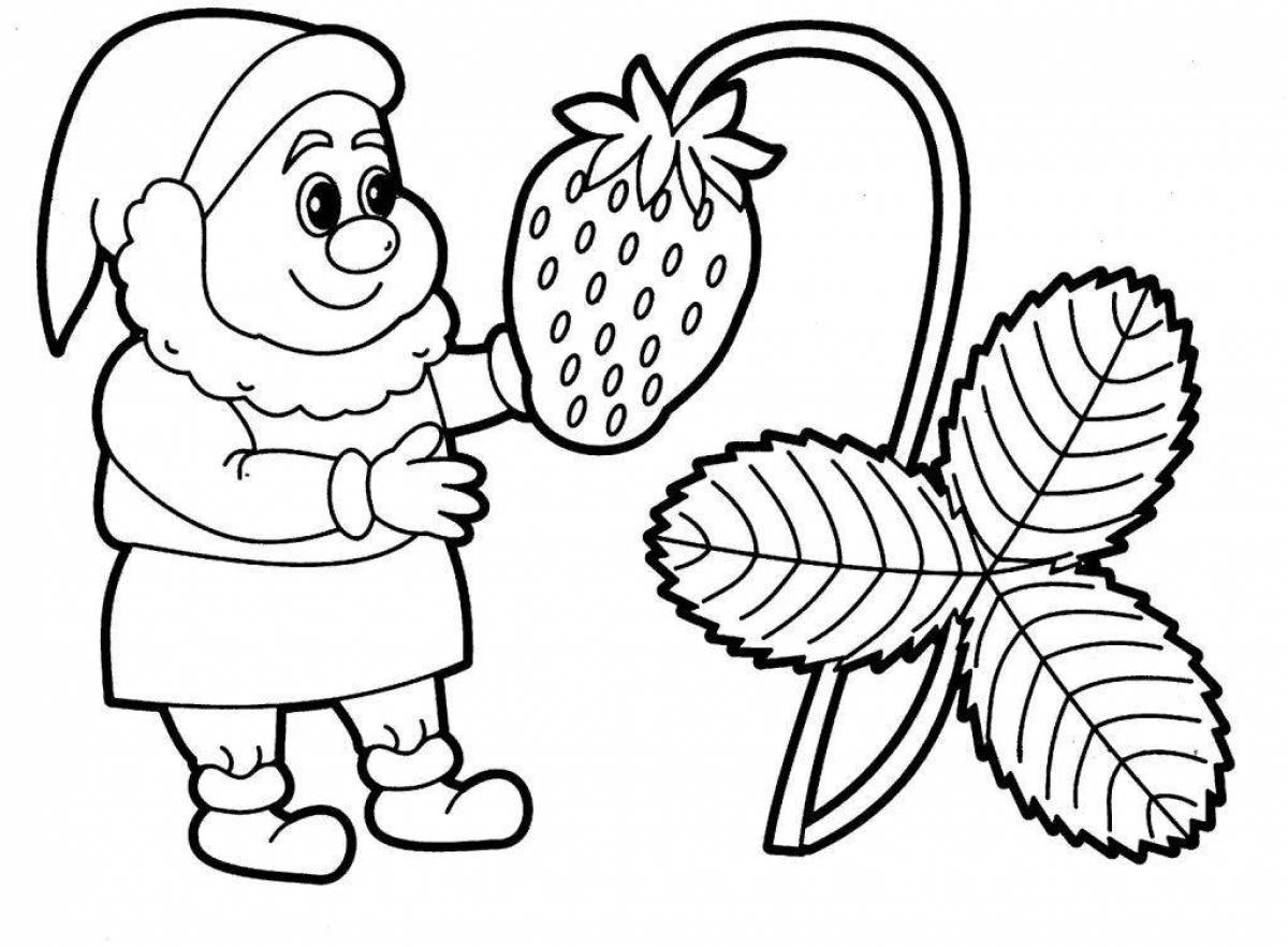 Color-frenzy coloring page for preschoolers