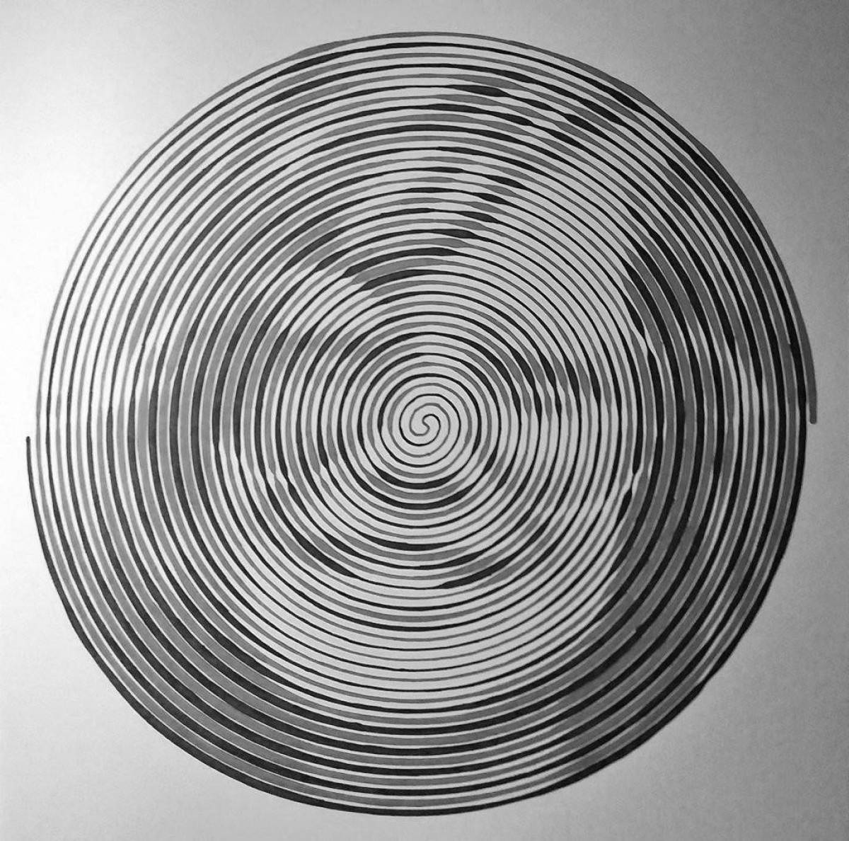 Фото Юмористическая спиральная живопись из фото